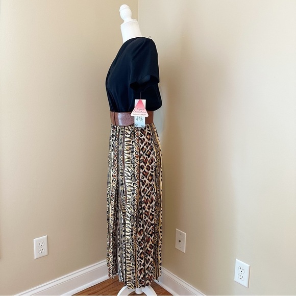 Vintage PG Collections Animal Tribal Print Car Wash Dress NWT - 10 - Picture 2 of 16